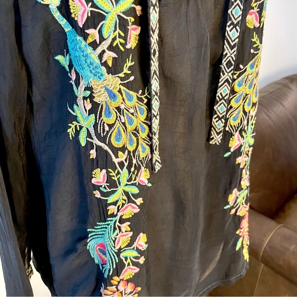 Johnny Was Embroidered Bohemian Blouse - Picture 7 of 12